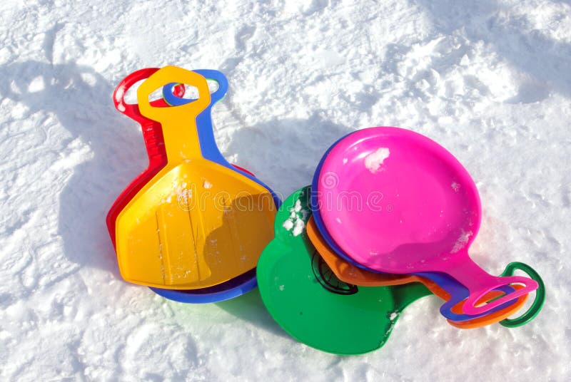 Colorful sledges