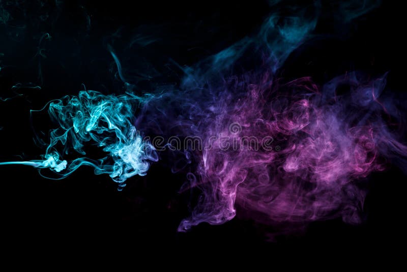 color vapor abstract background ink blue pink gas in 2023