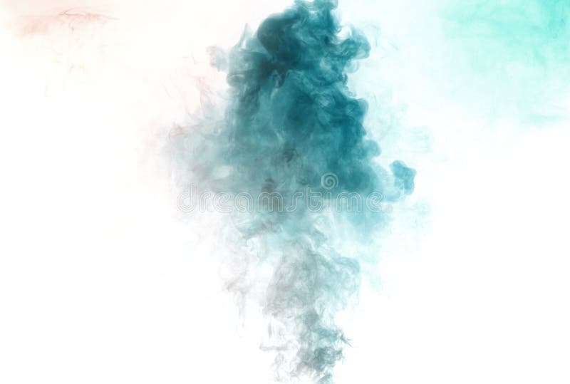 Colorful Smoke on White Background Stock Image - Image of fumes