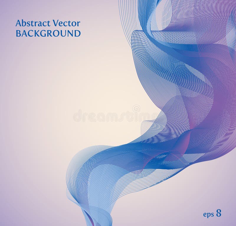 Colorful smoke on the white background. stock illustration