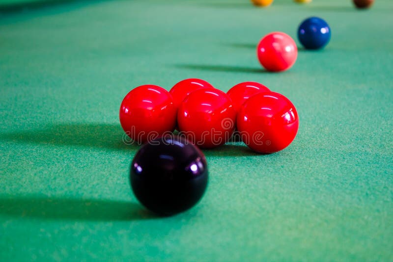 Colorful Snooker Balls Arrange in Hexagonal Shape Stock Image Image