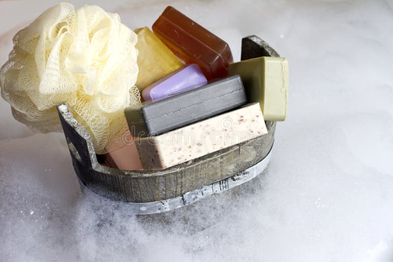 Colorful Soaps Cosmetics in the Bathroom Stock Photo Image of luxury