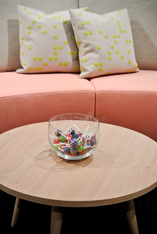 Colorful Sofa with Cushions Stock Image Image of comfort, cloth