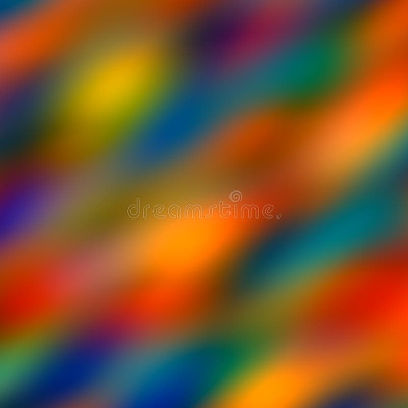 Colorful Soft Blurred Fantasy Background. Abstract Art Color Glow. Rainbow Colors Effect. Warm Tone Illustration. Artistic