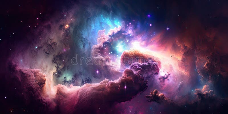 colorful space nebula
