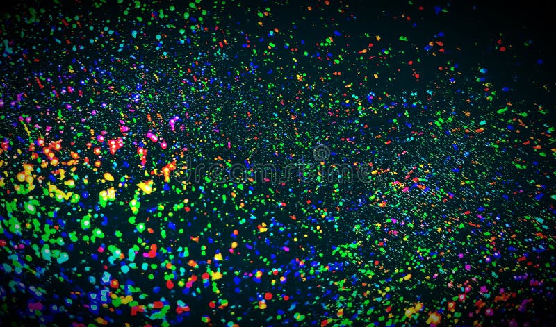Colorful Space Sparkles Neon Party Lights Background Stock Image