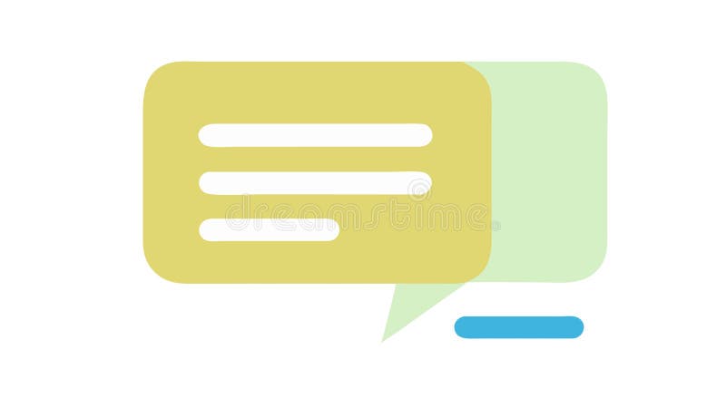 Colorful Speech Bubble Message Vector Icon, vector design Generative AI stock illustration