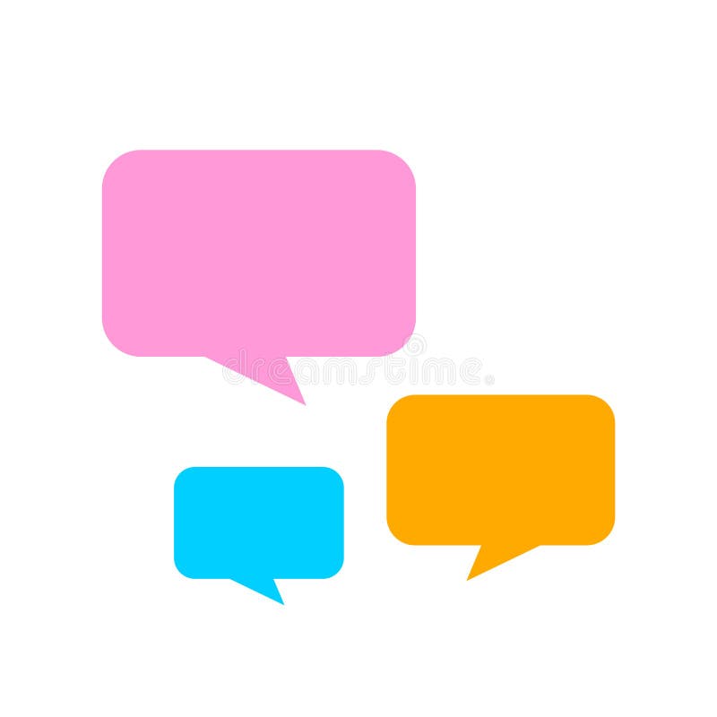 colored speech bubble template