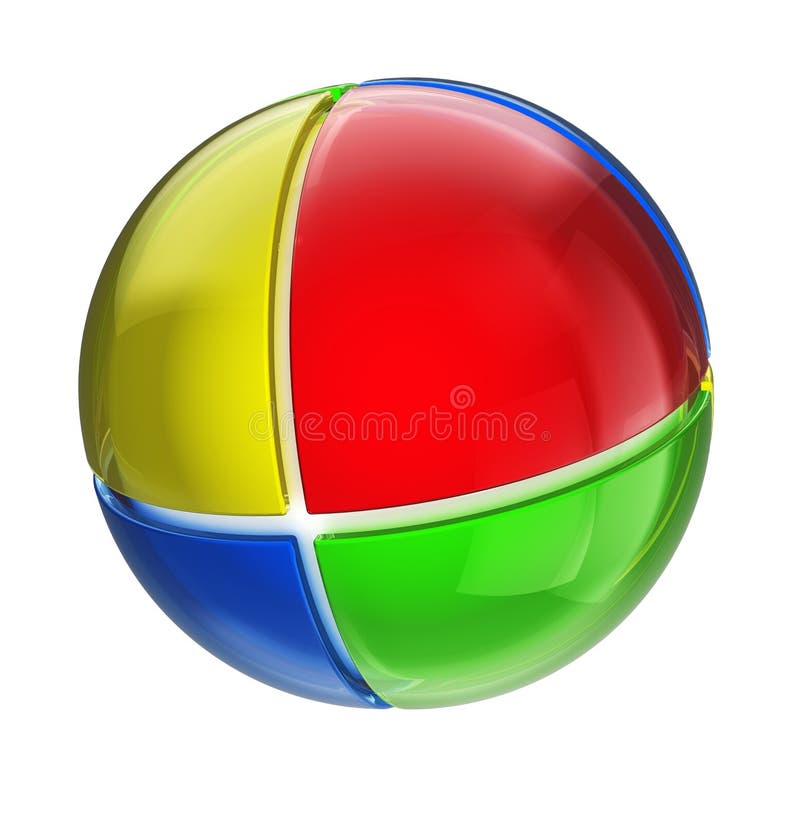 Colorful sphere royalty free illustration