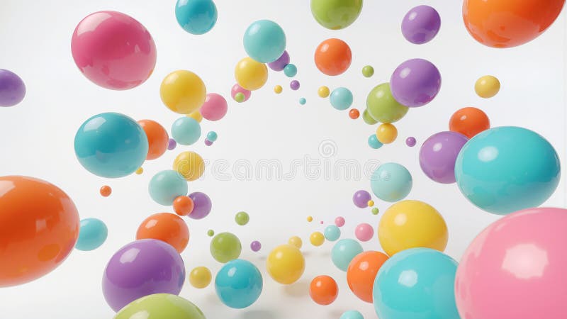 Colorful sphere explosion background vector illustration