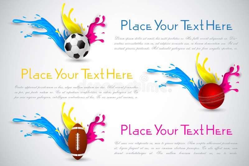 Colorful Splashy Sports Template