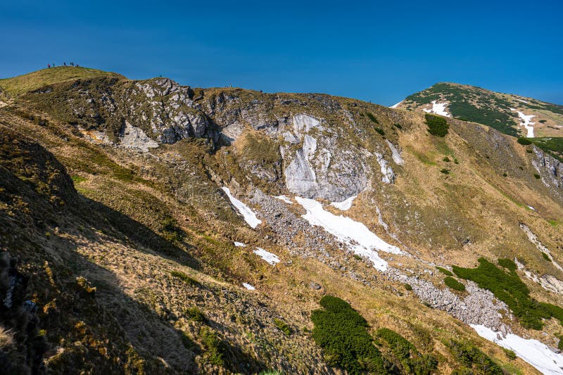 Colorful spring mountain landscape of the Mala Fatra, Slovakia