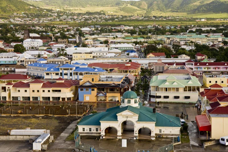 Colorful St Kitts Town