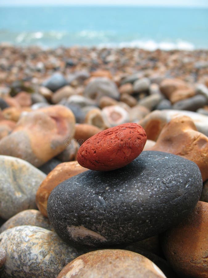 Colorful stack of rocks