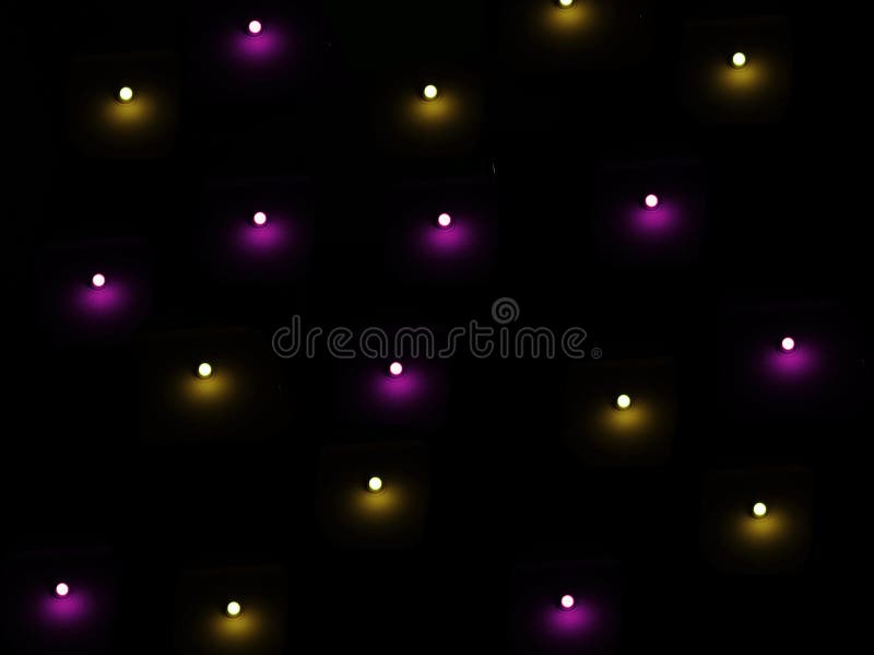 Colorful Stage and Incandescent Light Background, Technology of Glowing
