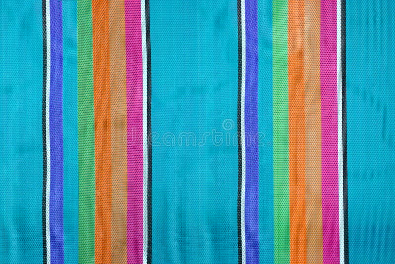Colorful striped fabric background, texture of beach chair stock images