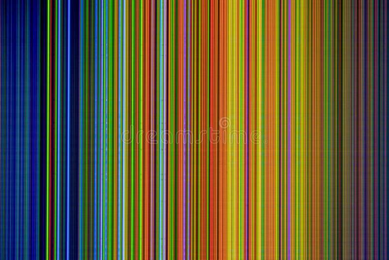Colorful Stripes on a Broken LCD TV Screen Stock Image Image of noise