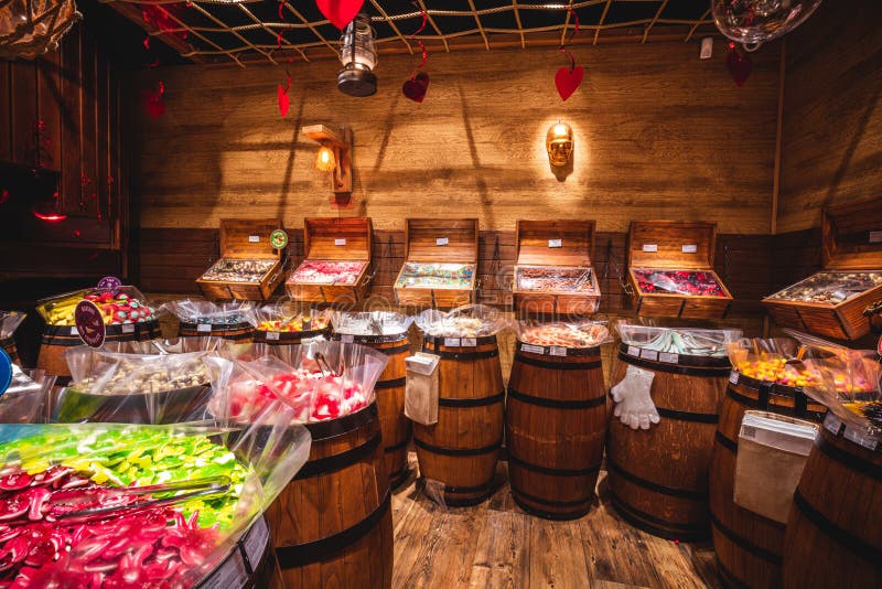 Colorful Sweets in a Candy Shop, Italy Editorial Stock Image Image of