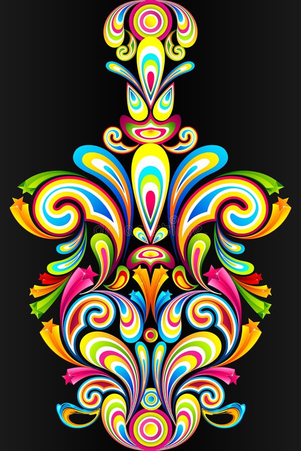 Colorful Swirl stock illustration