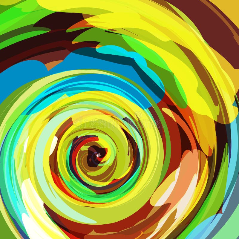 Colorful swirl background stock illustration