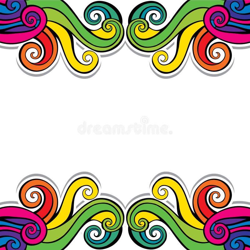 Colorful swirl design background vector illustration