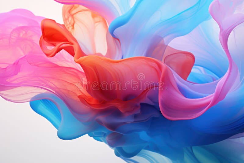 A colorful swirl of fabric vector illustration