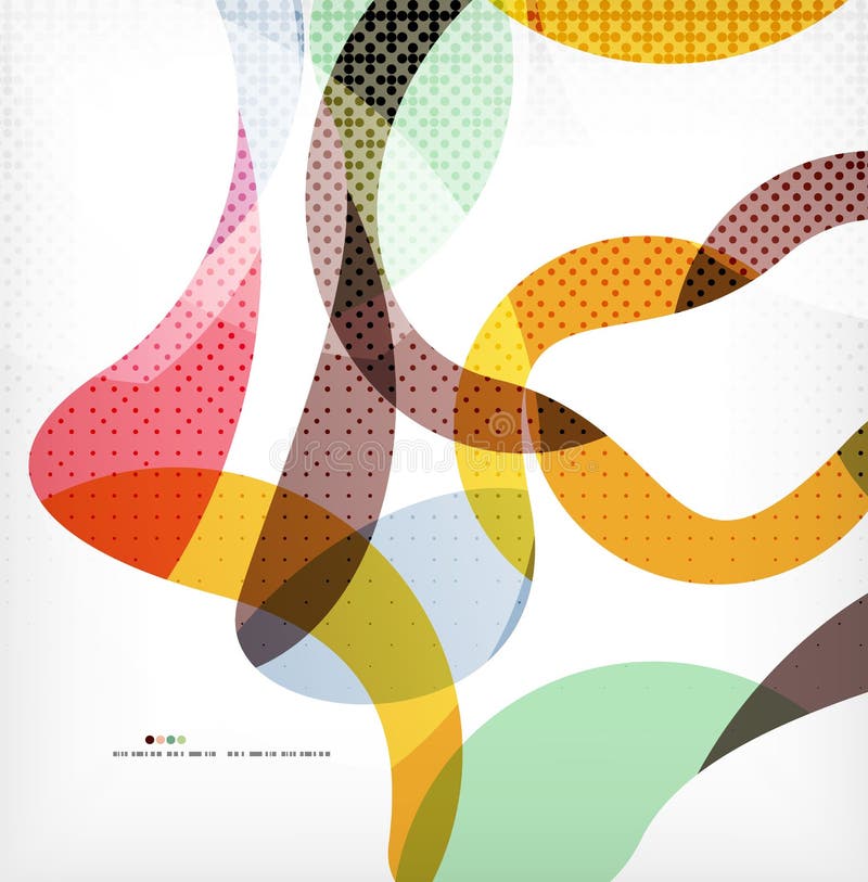 Colorful swirl wave lines royalty free illustration