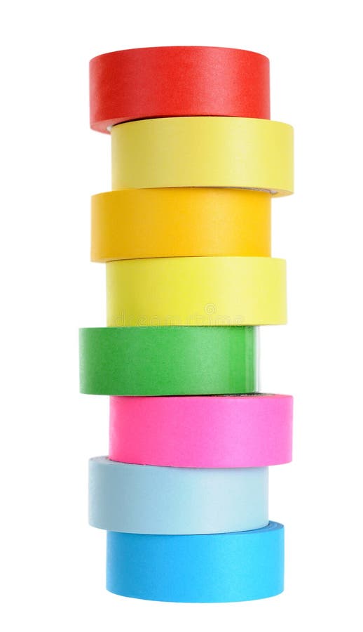 Colorful tape roll stock image. Image of roll, yellow 33855039