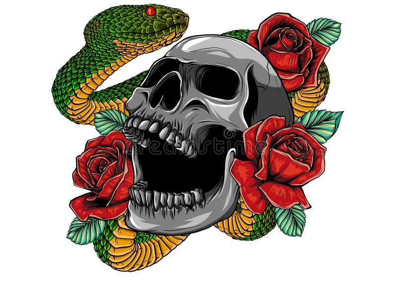 Skull Tattoo Stock Illustrations – 41,779 Skull Tattoo Stock Illustrations,  Vectors & Clipart - Dreamstime