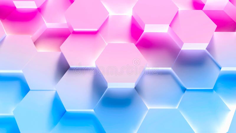 Colorful technology hexagon pattern background vector illustration