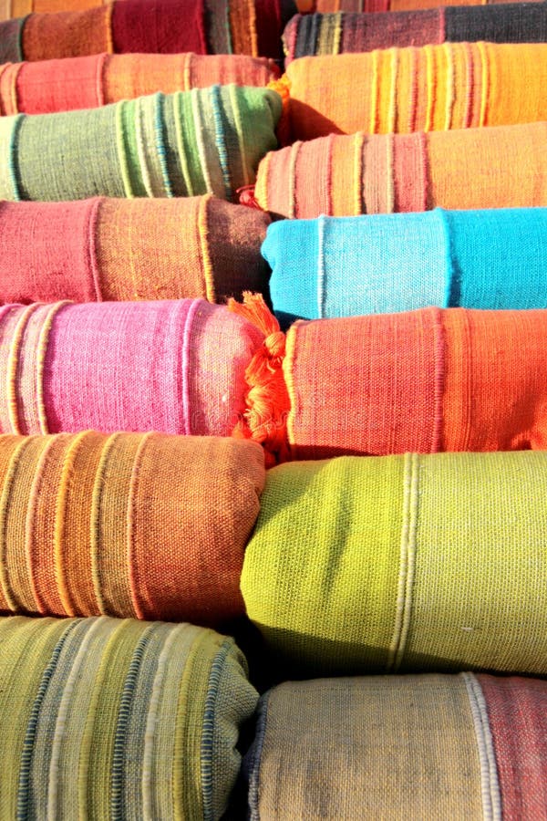 Colorful textile fabrics