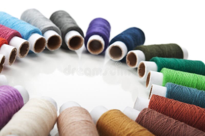 Colorful Cotton Craft Thread Stock Photo Image of skein, roll 18598074