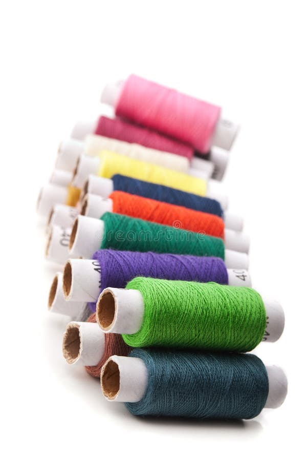 Colorful Cotton Craft Thread Stock Photo Image of skein, roll 18598074