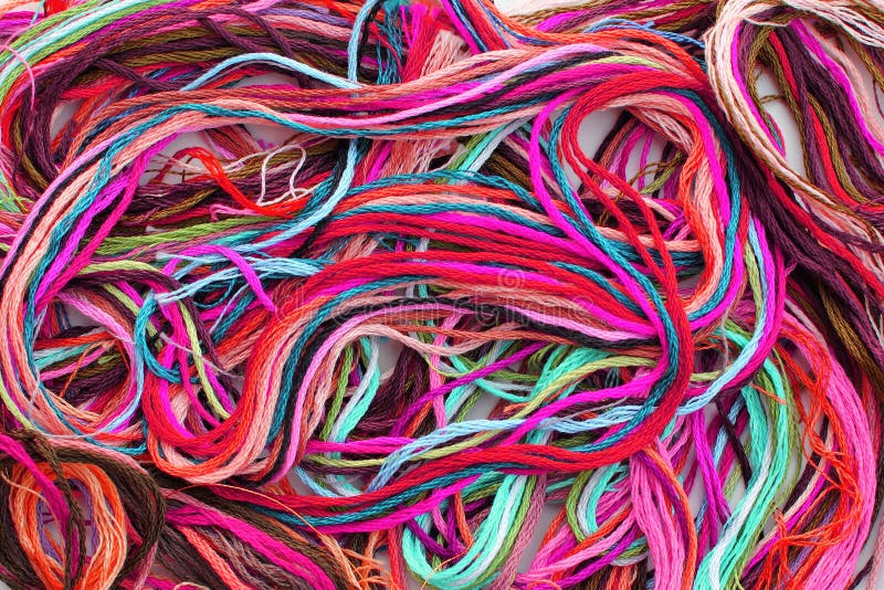 Colorful Thread Floss royalty free stock photos