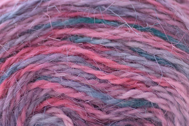 Colorful threads yarn close up macro shot stock images