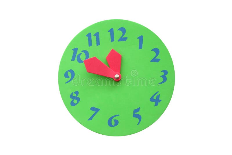 Colorful toy clock