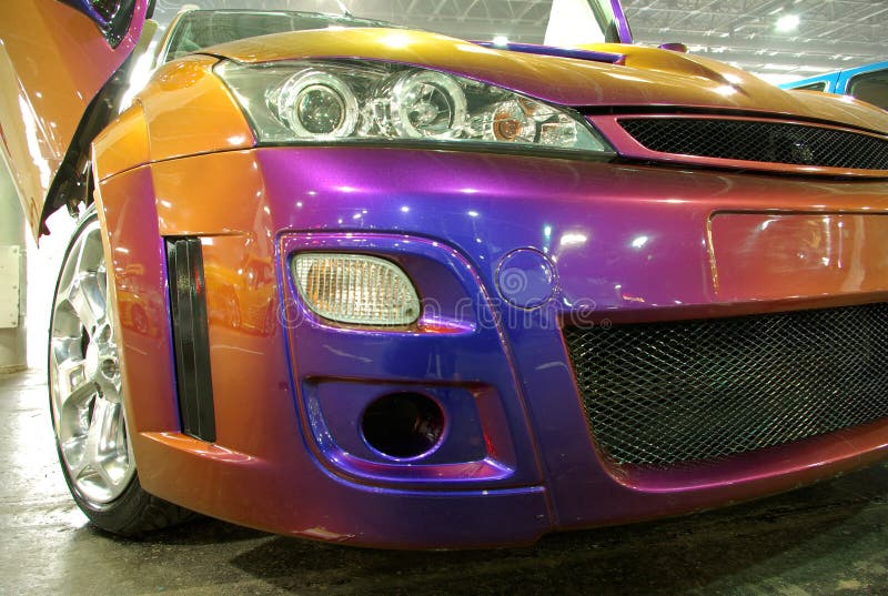 Black car, red lights stock photo. Image of light, vehicle 34918176