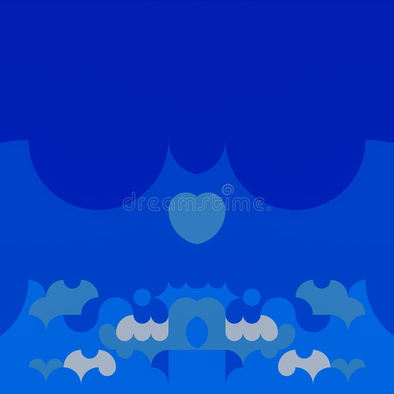 Colorful Unique Blue Abstract Art Background vector illustration