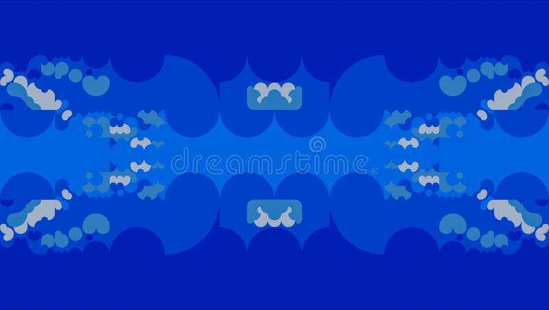 Colorful Unique Blue Abstract Art Background royalty free illustration