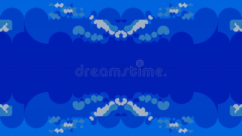 Colorful Unique Blue Abstract Art Background stock illustration
