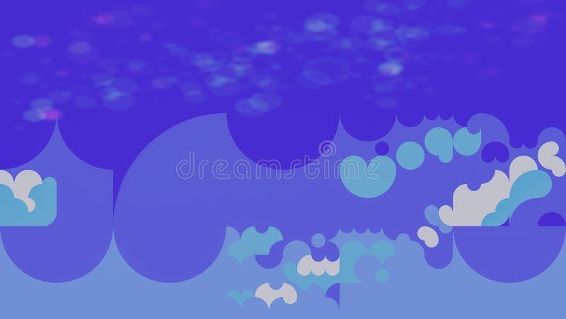 Colorful Unique Blue Abstract Art Background royalty free illustration