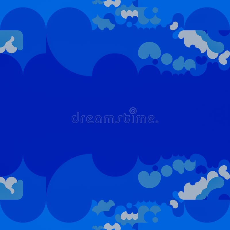 Colorful Unique Blue Abstract Art Background vector illustration