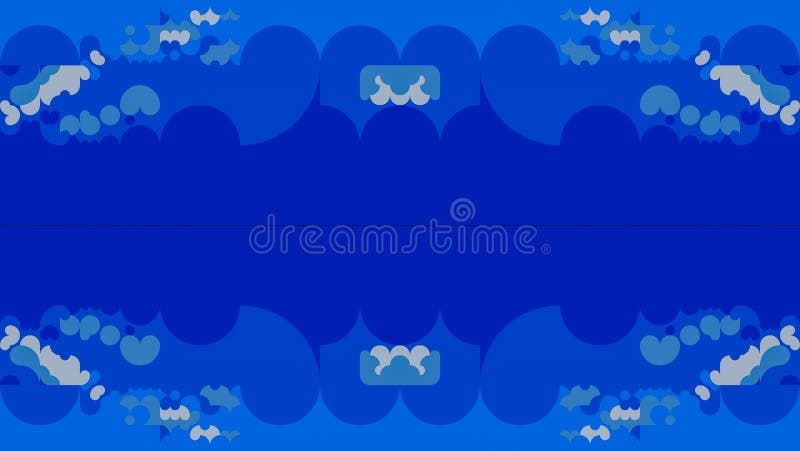 Colorful Unique Blue Abstract Art Background vector illustration