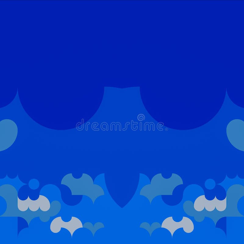 Colorful Unique Blue Abstract Art Background vector illustration