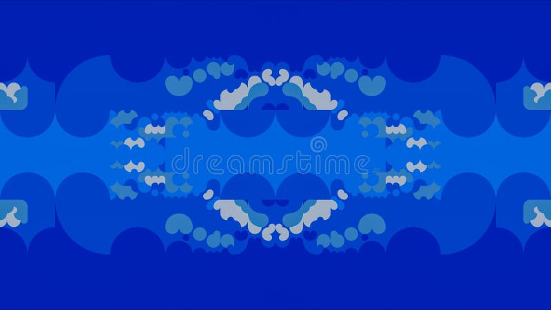 Colorful Unique Blue Abstract Art Background stock illustration