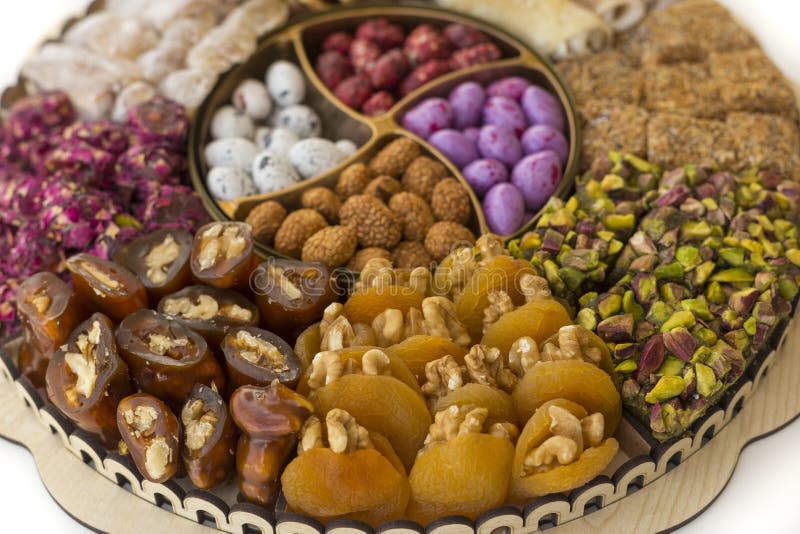 Colorful and Various Candies, Turkish Delight Fruit Candies in Turkey
