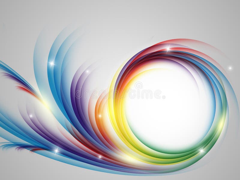 Colorful vector rainbow backdrop