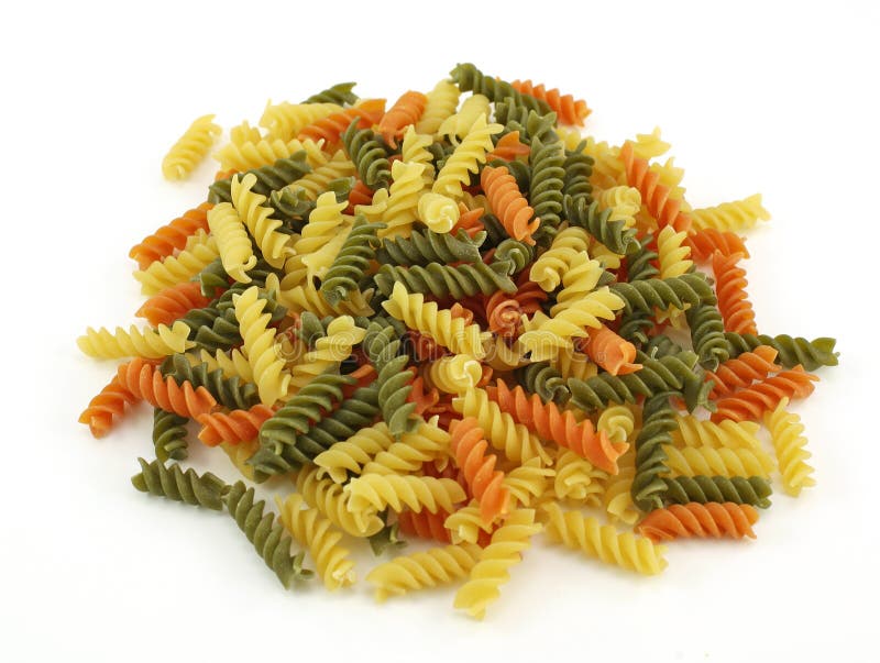 Colorful vegetable pasta