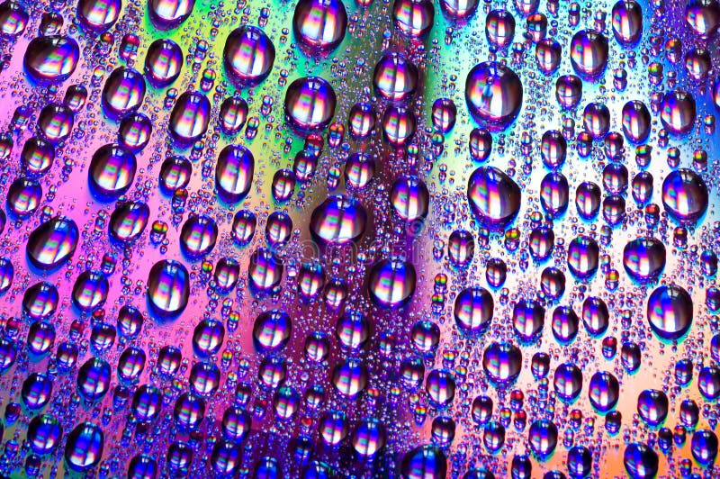 Colorful Water drops background