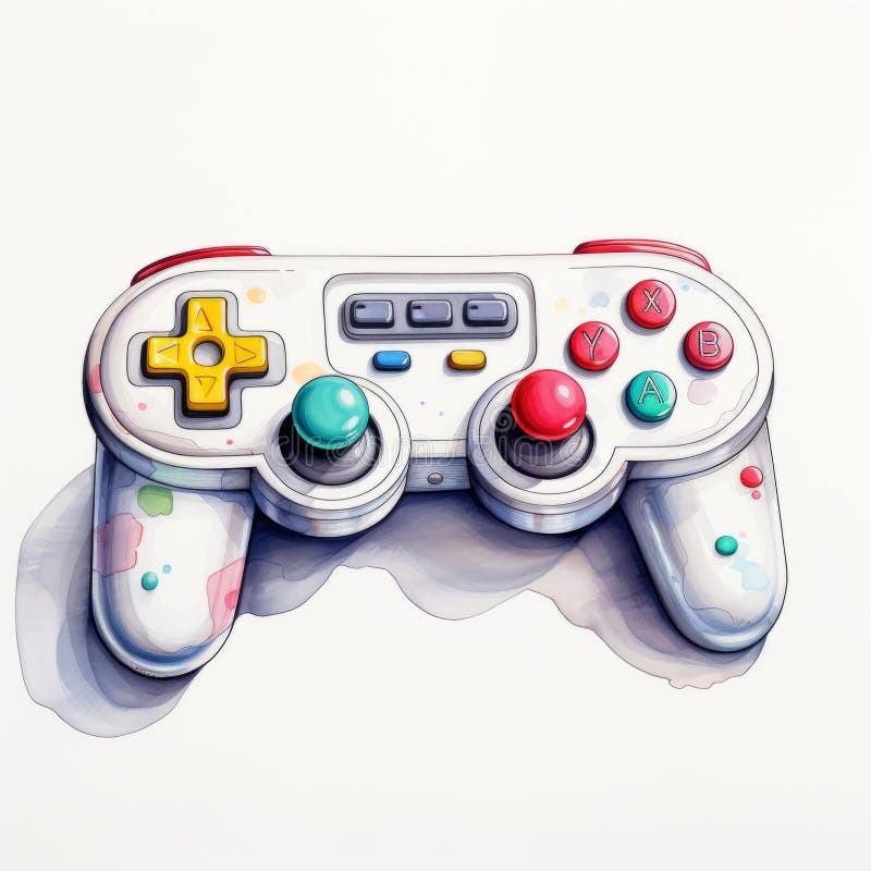 Illustration retro Gaming Controller